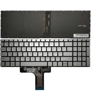 HP Pavilion 15-EG, 15-EH Silver Backlit Ստեղնաշար Օրիգինալ