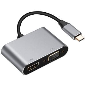Type-C Hub 4 in 1 (HDMI, VGA, USB 3.0 Type-C) 4K support